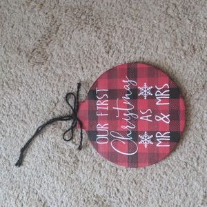 Newlywed Christmas decoration
